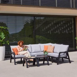 Hartman Ibiza Hoeksalon in Royal Grey