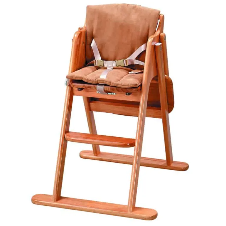 Hoge Kinderstoel in zeeland pine natural