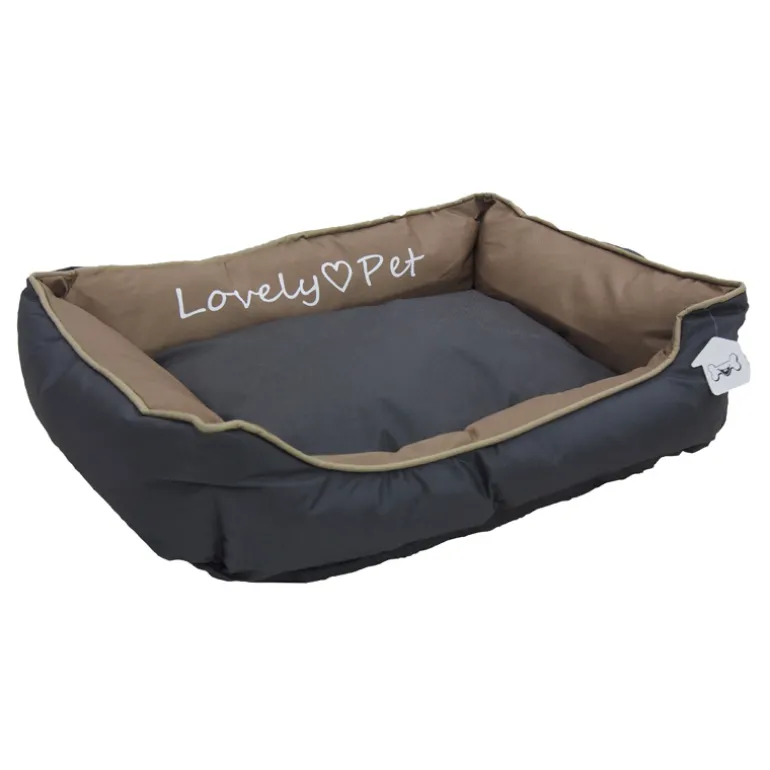 Huisdier mand (44x34x15cm) zwart/bruin