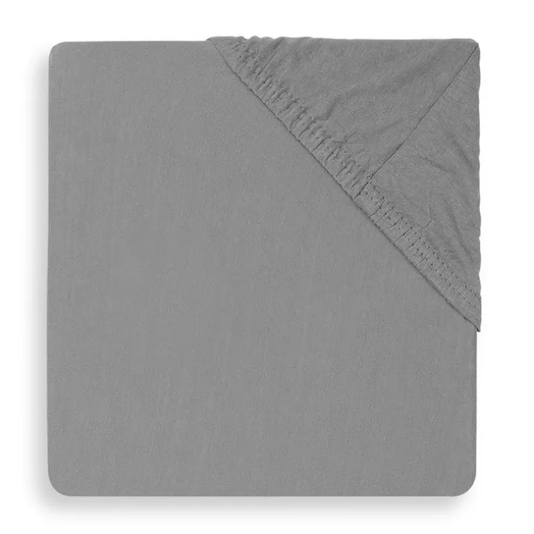 Jollein Hoeslaken (75x95cm) jersey storm grey