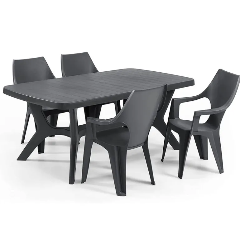 Keter Dante armstoel hoge rug graphite