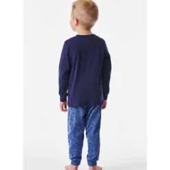 Kinder pyjama lang – 803 donker blauw