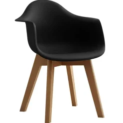 Kinderstoel met armsteun zwart