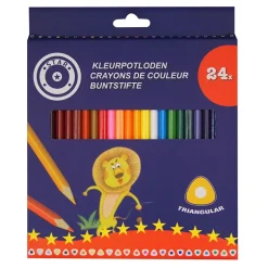 Kleurpotloden driehoekig (24 stuks)