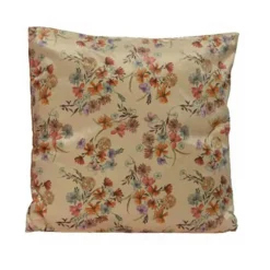 Kussen polyester bloemprint (45x45cm)