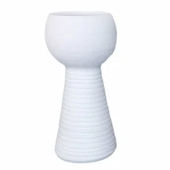 Marlou pot op voet (ø19x39cm) wit