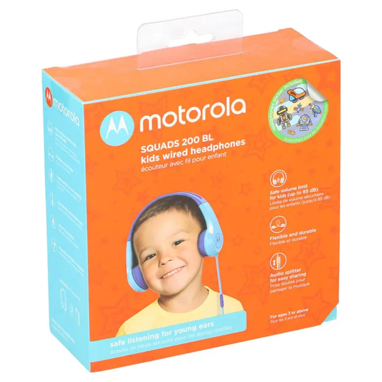 Motorola Hoofdtelefoon Kidz Squads 200 P limit – Blauw