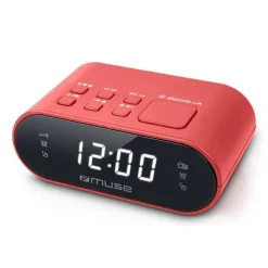 Muse Compacte klokradio FM rood