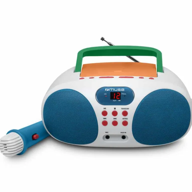 Muse draagbare radio-CD speler – multicolor