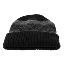 Muts mannen gebreid grijs/navy/zwart