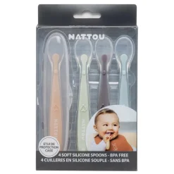 Nattou lepels silicone (4 stuks)