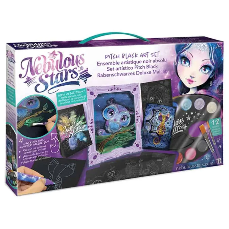 Nebulous Stars Kunst op zwart papier