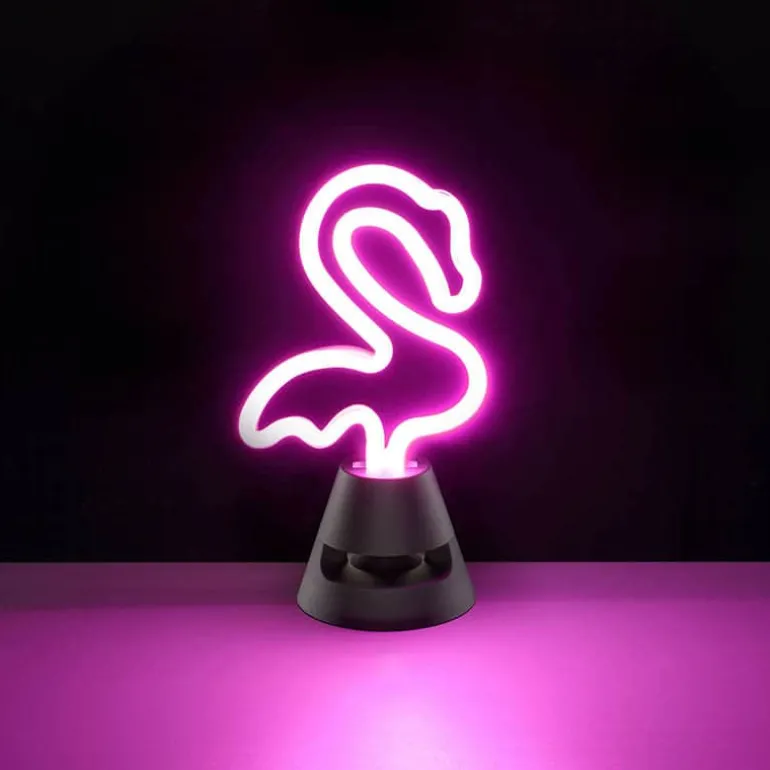 Neon Beat speaker LED flamingo