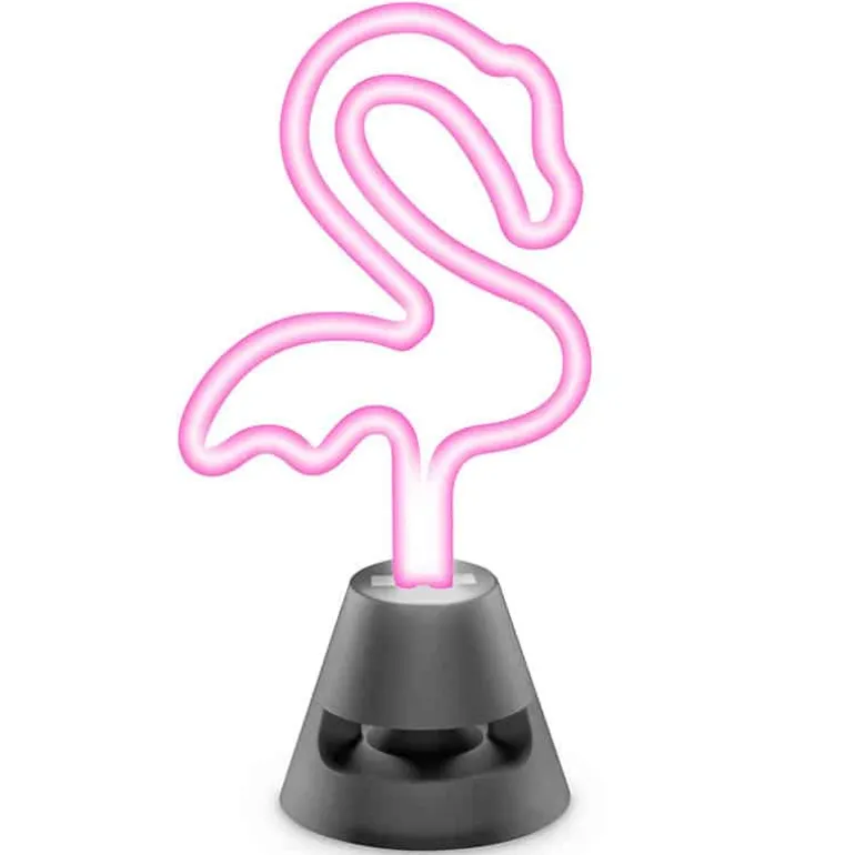 Neon Beat speaker LED flamingo