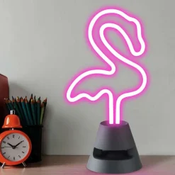 Neon Beat speaker LED flamingo