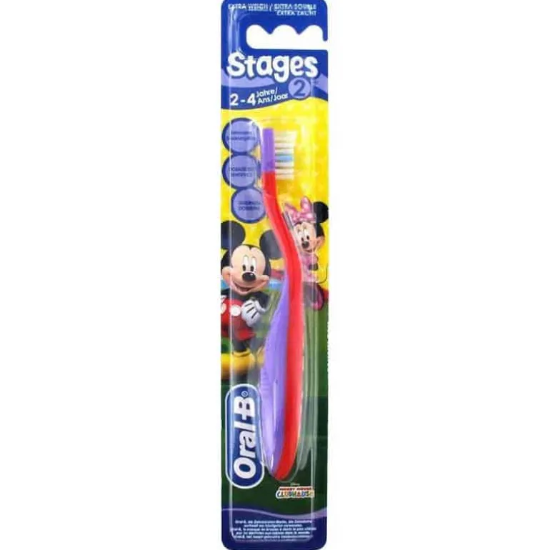 Oral-B Tandenborstel Stage 2 (2-4 jaar) Mickey extra zacht