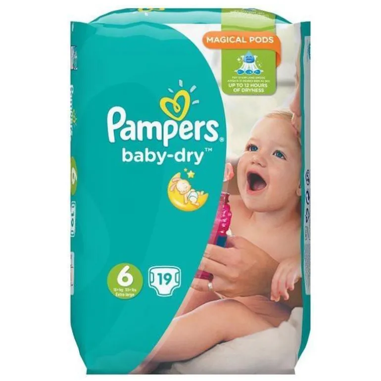Pampers Babydry nr. 6 (19 stuks)