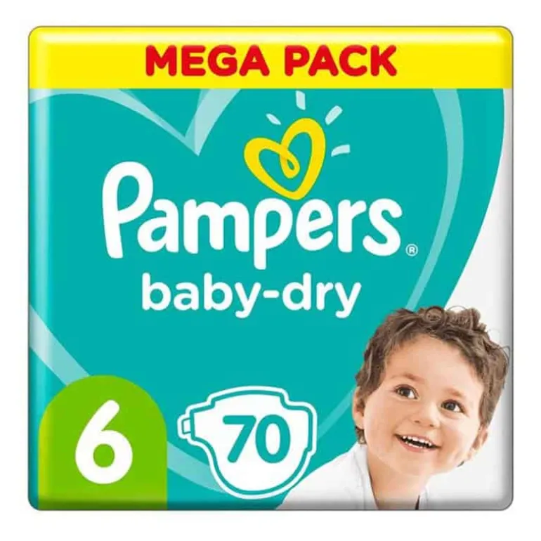 Pampers babydry nr.6 (70 stuks)