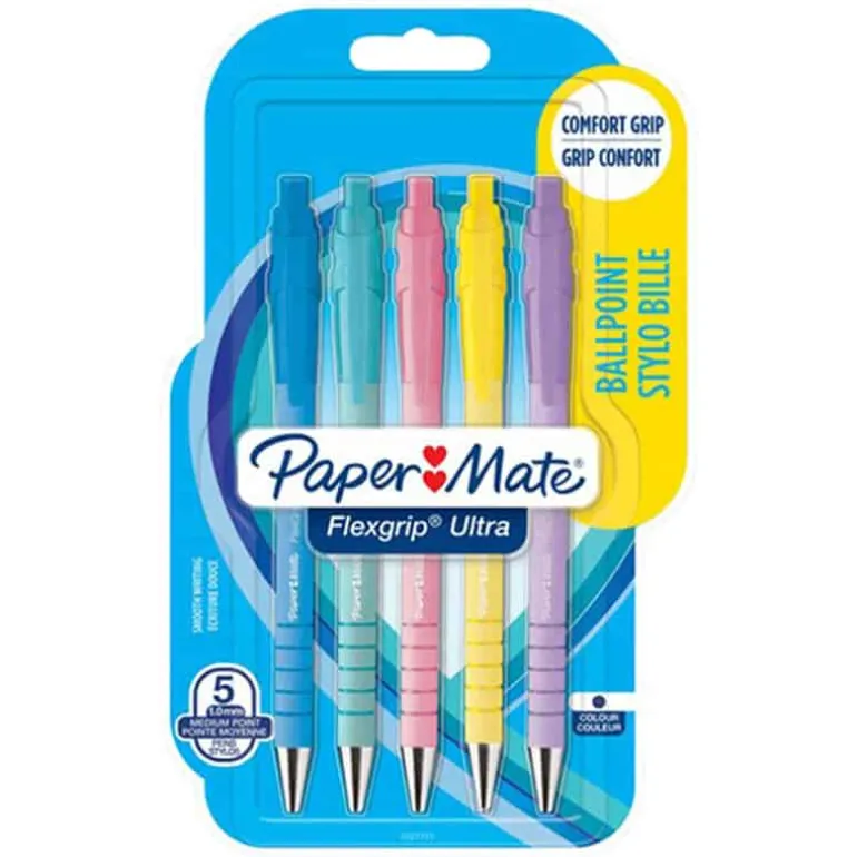 Papermate Flexgrip balpen pastel