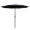 Parasol alu 350cm grijs/grijs met slinger