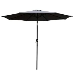 Parasol alu 270cm grijs/grijs met slinger & knik
