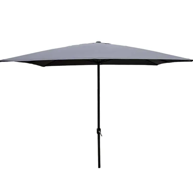 Parasol alu 3x3m grijs/grijs met slinger