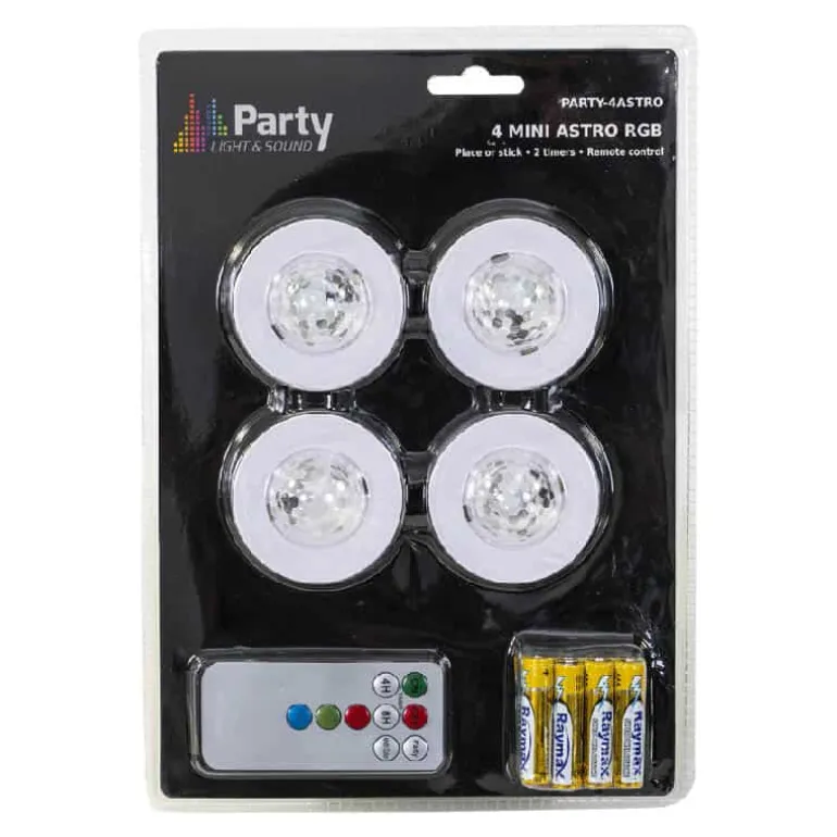 Party set 4 Astro lights (LED/strobe/flash)