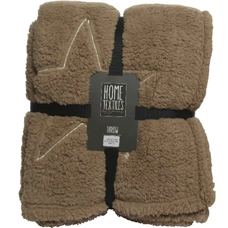 Plaid met ster (2 ass.)