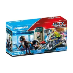 Playmobil City Action: Politiemotor – Achtervolging van de geldrover