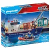 Playmobil Containerschip met douaneboot