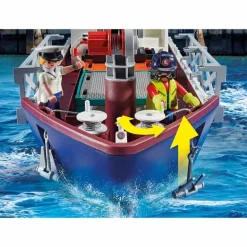 Playmobil Containerschip met douaneboot