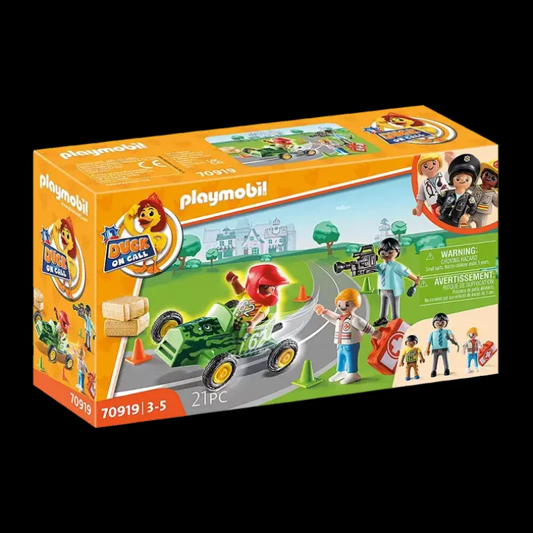 Playmobil® Duck on Call: Ambulance actie. Help de racer! (70919)