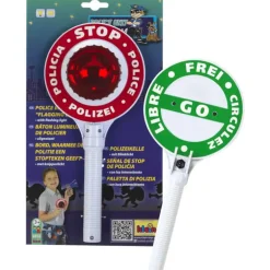 Politie seinbord met flash licht