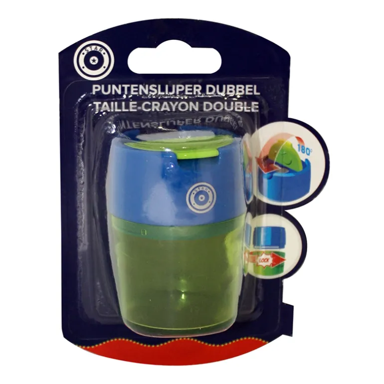 Potloodslijper met 2 gaten