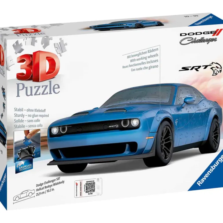 RB 3D Puzzel Dodge Challenger Hellcat Redeye Widebody