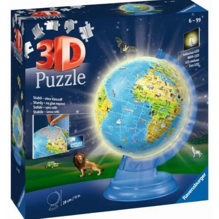 RB 3D Puzzel Kinderglobe Night Edition