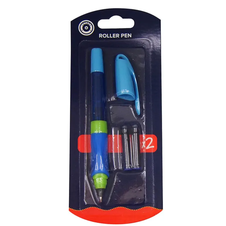 Rollerpen blauwe inkt (2 stuks)