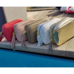 Schoudertas in leder