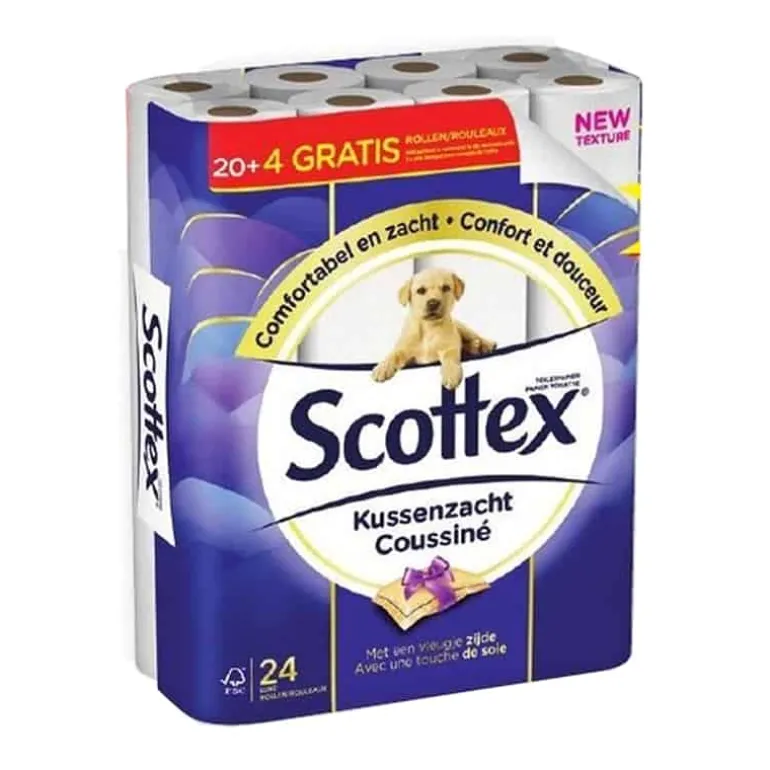 Scottex Kussenzacht wit 20+4 pack