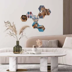 SES Beedz Art Hex Tiles Horses