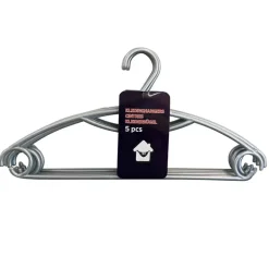 Set 5 plastieken kapstokken