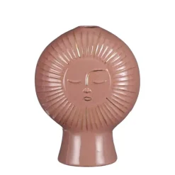 Single Flower vaas zon zalmkleur (13x7x17cm)