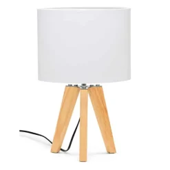 S&P Schemerlamp (42cm) hout wit mood