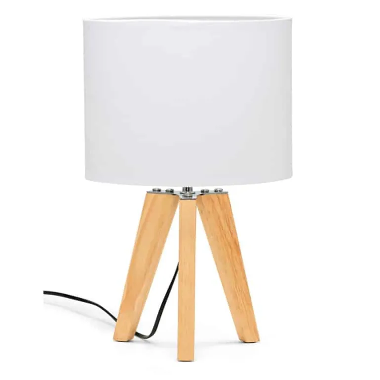 S&P Schemerlamp (42cm) hout wit mood