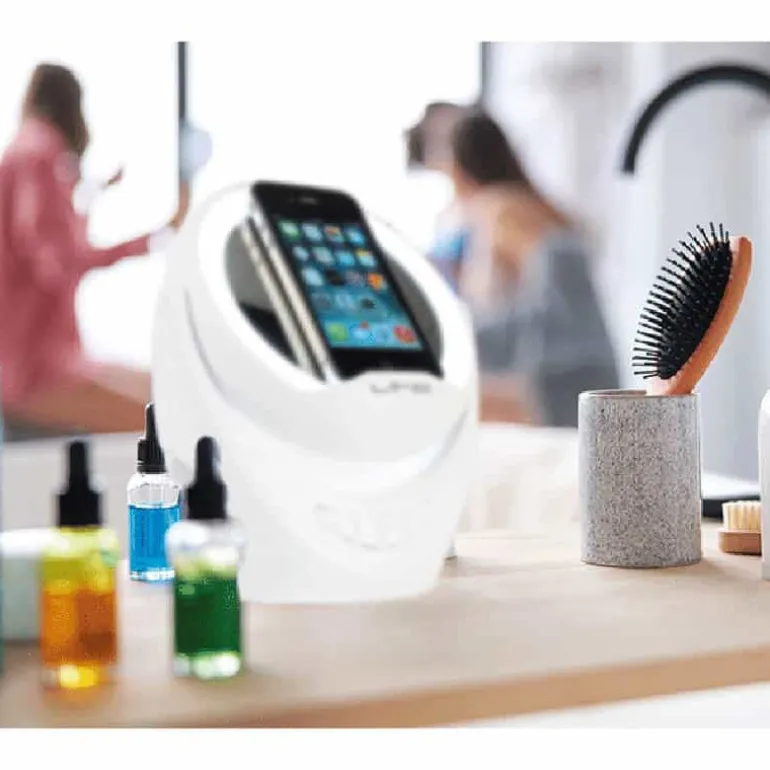 Speaker bluetooth spiegel met telefoonhouder