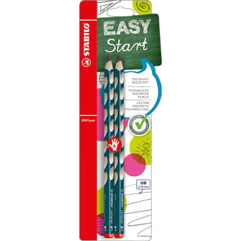 Stabilo EASYgraph HB rechts (2 stuks)