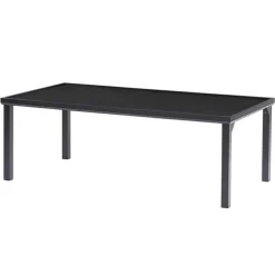 Tafel Blacksun (105x210cm) alu zwart