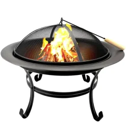 Vuurschaal 58,5×75,5cm staal met deksel