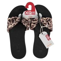 XQ Flipflop dames print luipaard