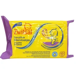 Zwitsal doekjes sensitive 63 stuks